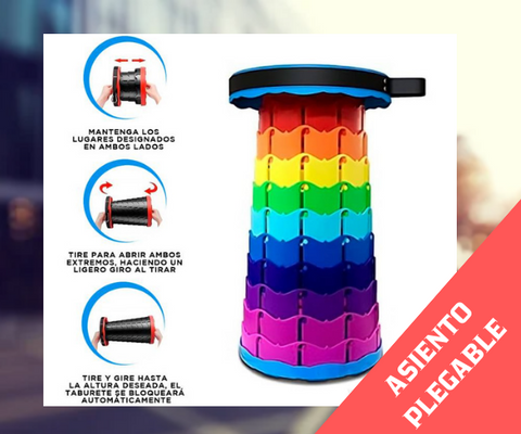 Image of ASIENTO FLEXISEAT PORTÁTIL MULTICOLOR | ENVÍO GRATIS